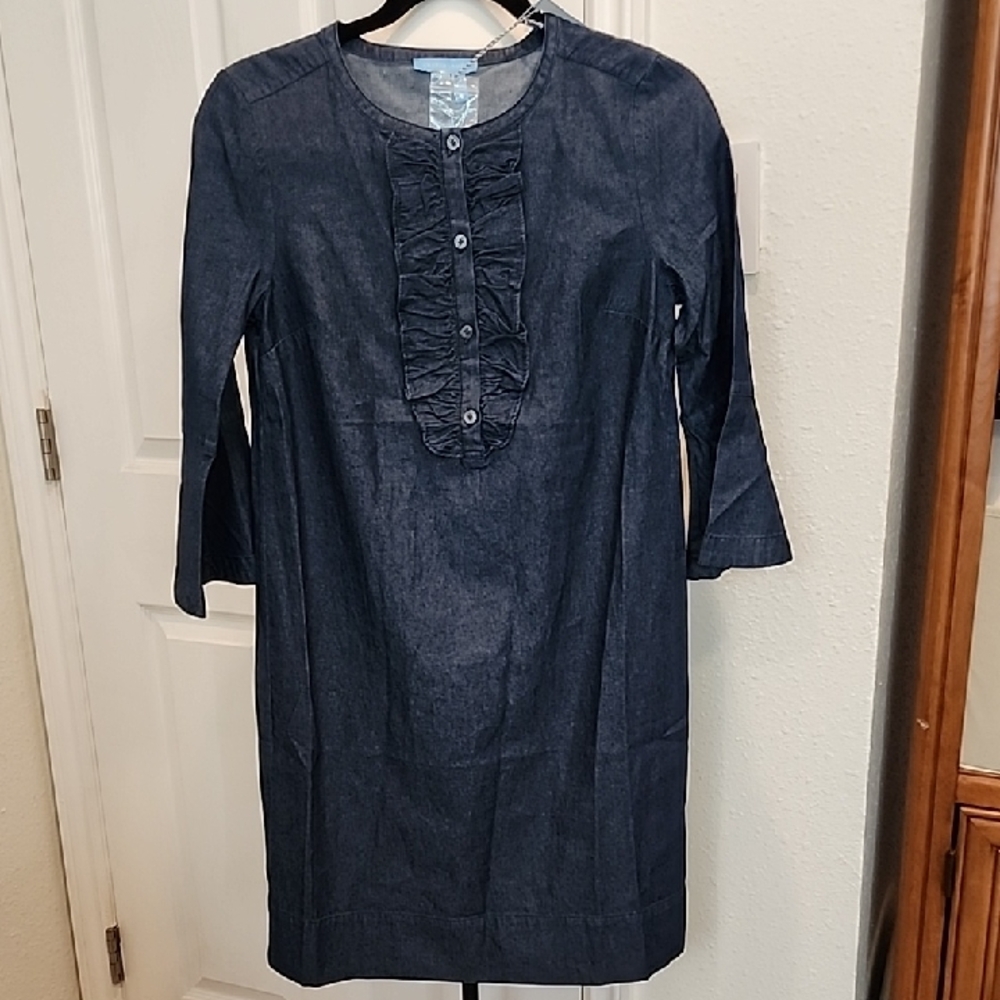 Draper James Indigo Denim Shift Dress 2